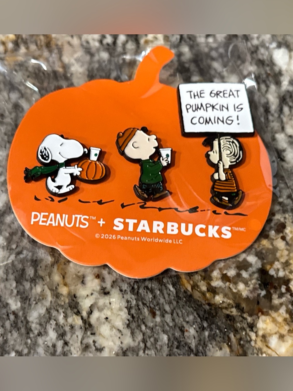 New! Fall 2026 Starbucks x Peanuts Snoopy pin set